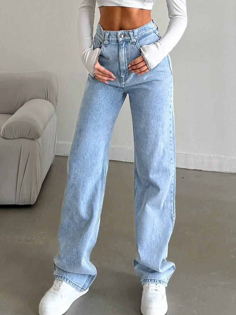 SPODNIE JEANS WYSOKI STAN