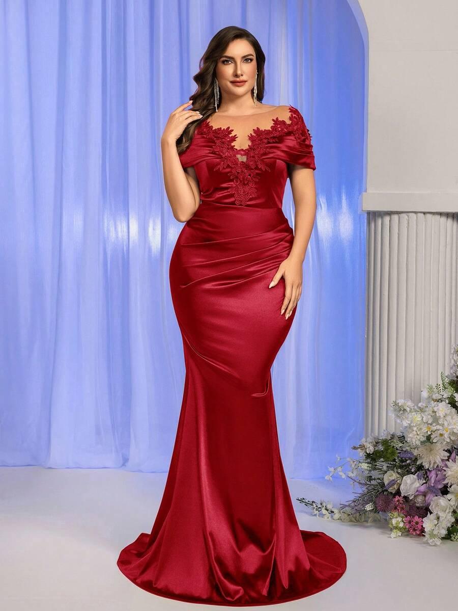 czerwona maxi sukienka