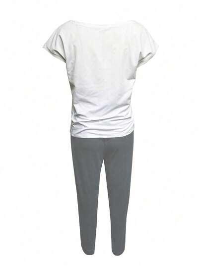 KOMPLET T-SHIRT SPODNIE 