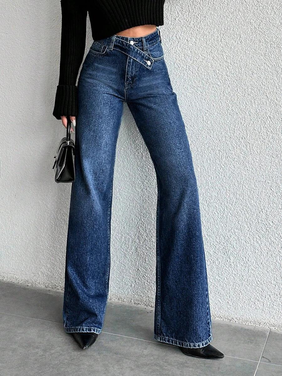 NIEBIESKIE SPODNIE JEANS 