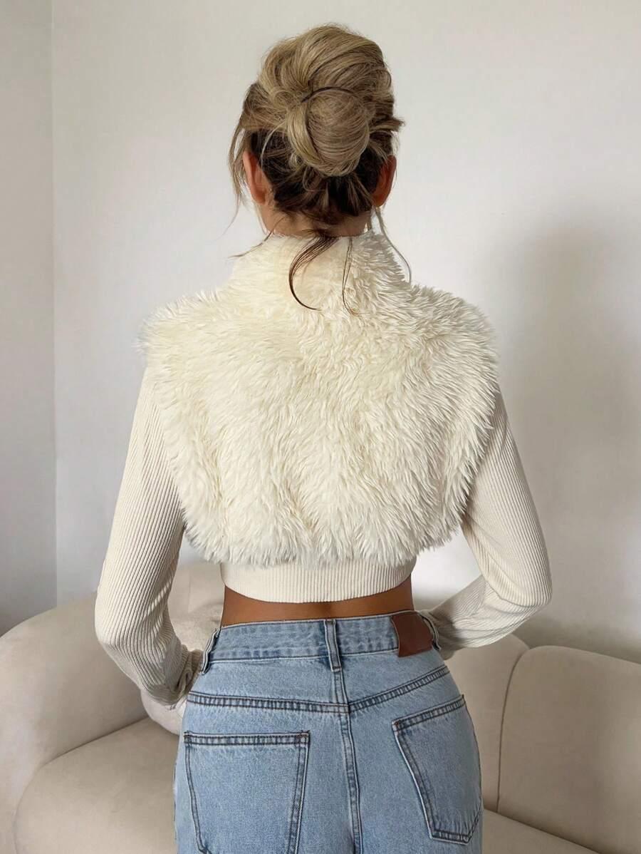 BLUZA Z FUTREM