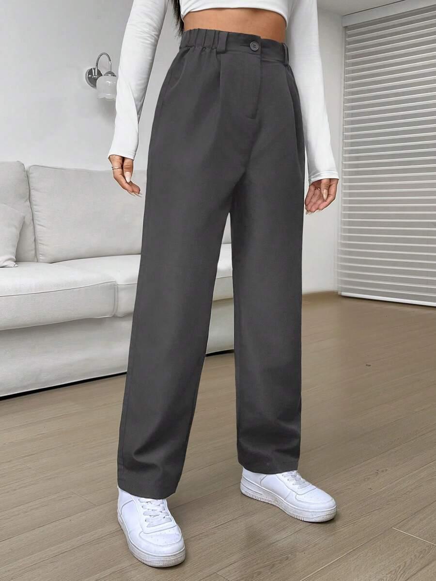 szare spodnie casual