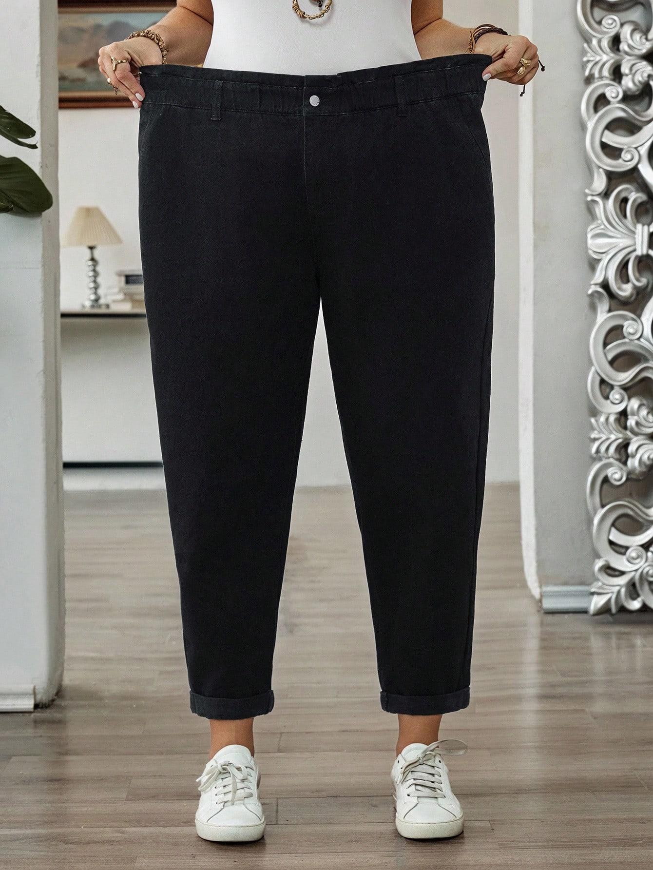 CZARNE SPODNIE casual