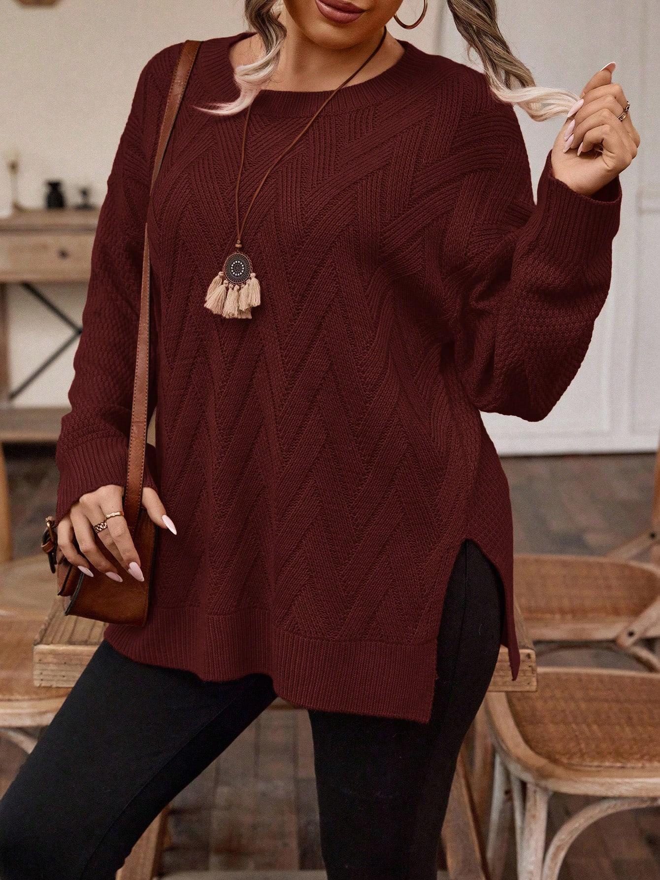 BORDOWY SWETER OVERSIZE