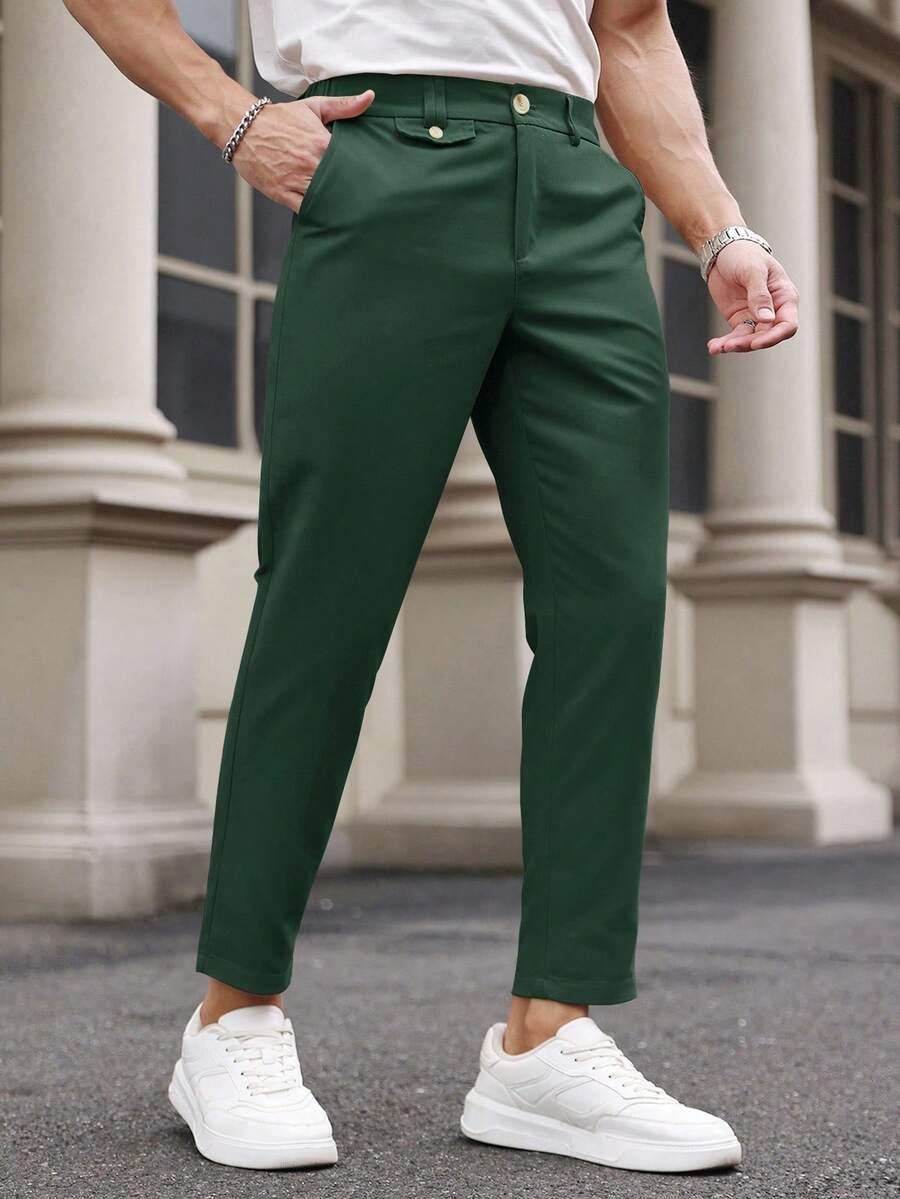 ZIELONE SPODNIE CASUAL
