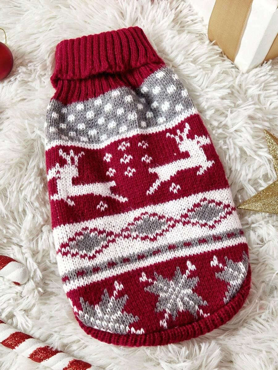 sweter wzór świąteczny