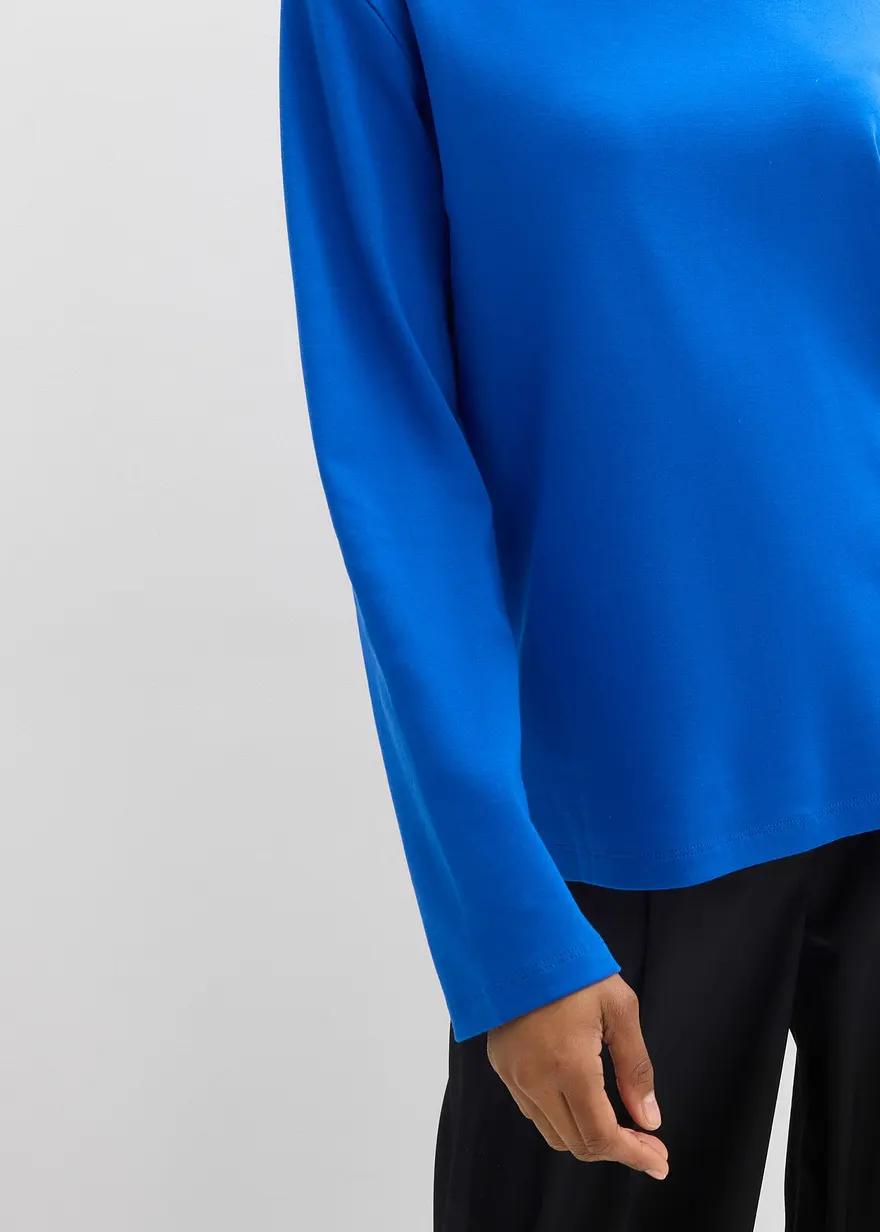 BLUZKA DAMSKA PLUS SIZE Z GOLFEM I DŁUGIM RĘKAWEM