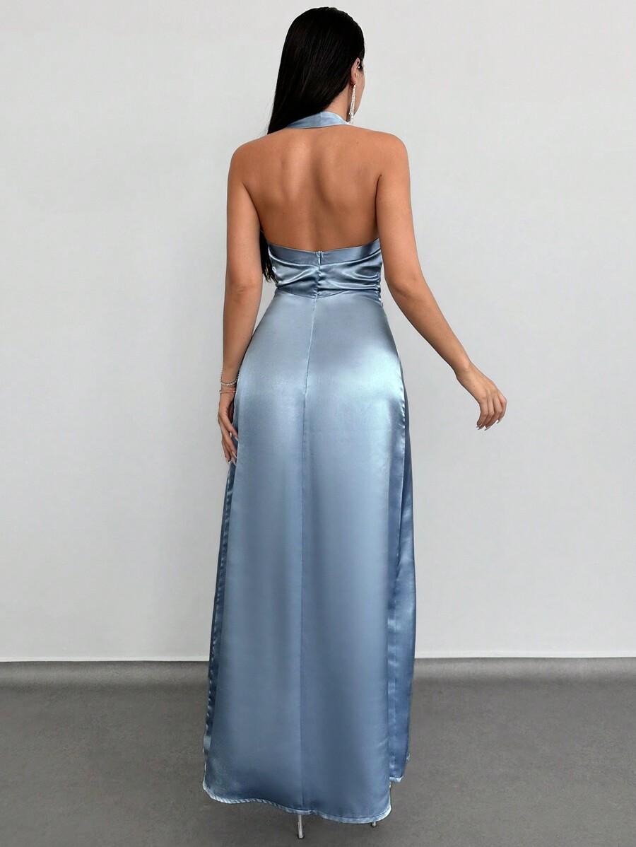 NIEBIESKA MAXI SUKIENKA