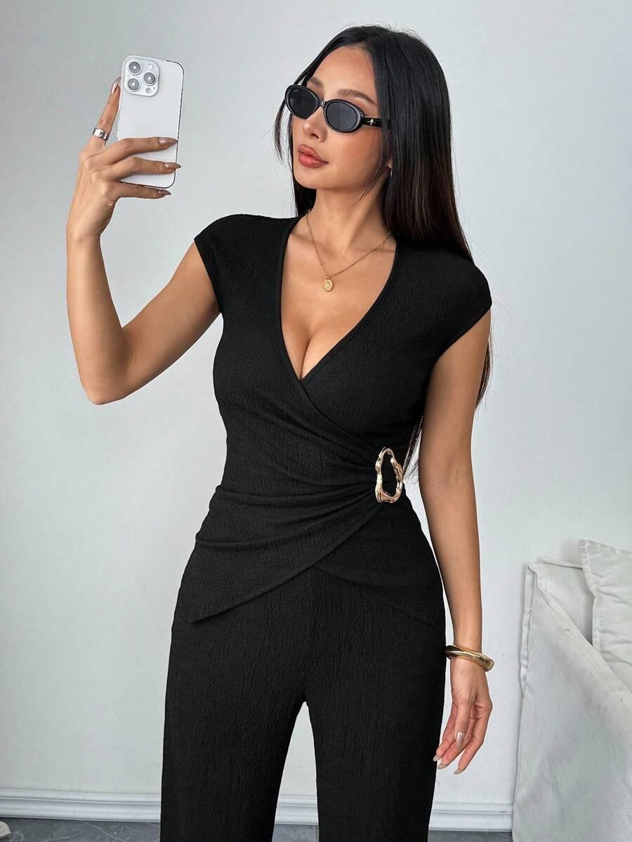 czarne spodnie casual