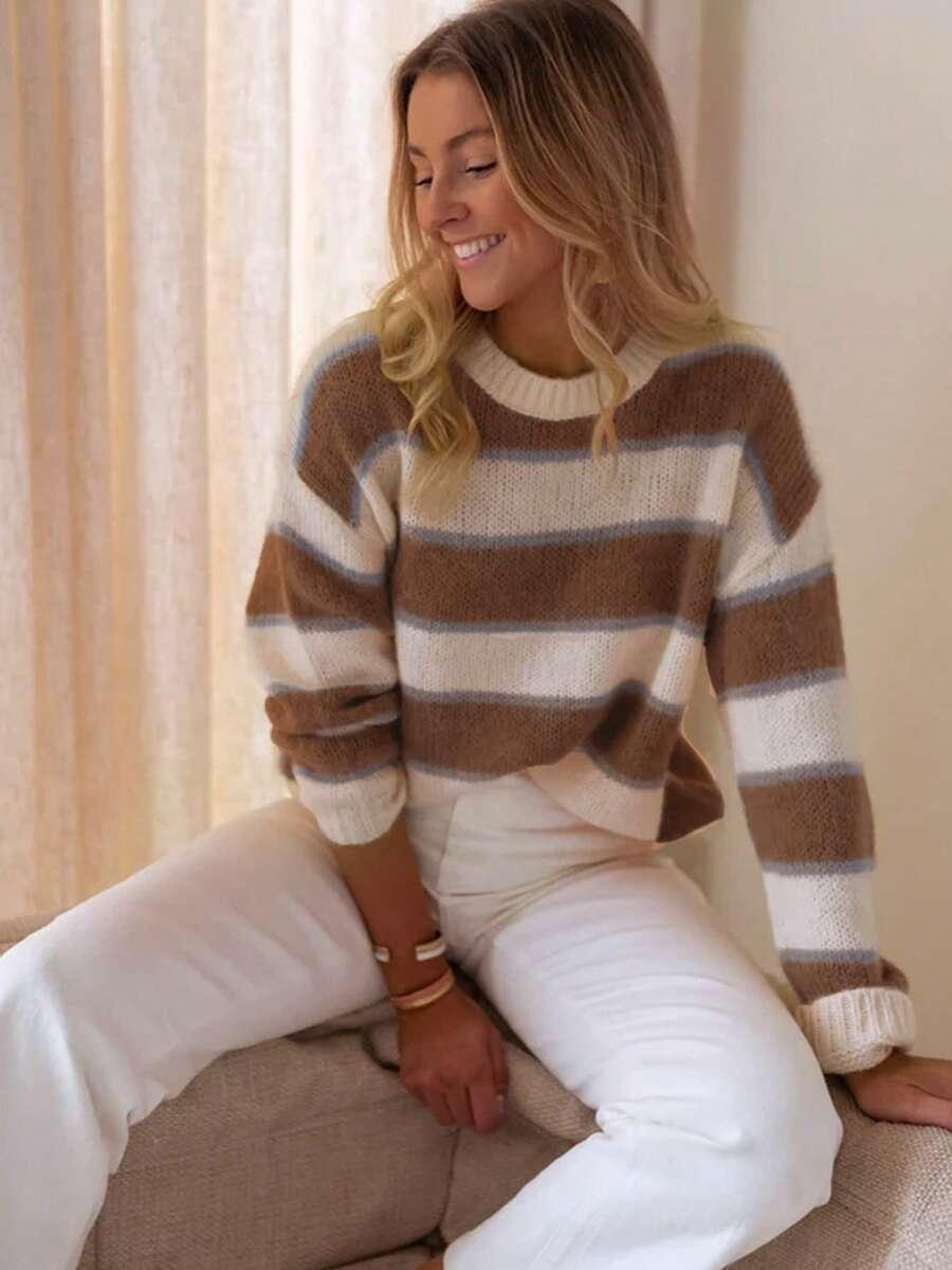 SWETER DZIANInowy PASKI 