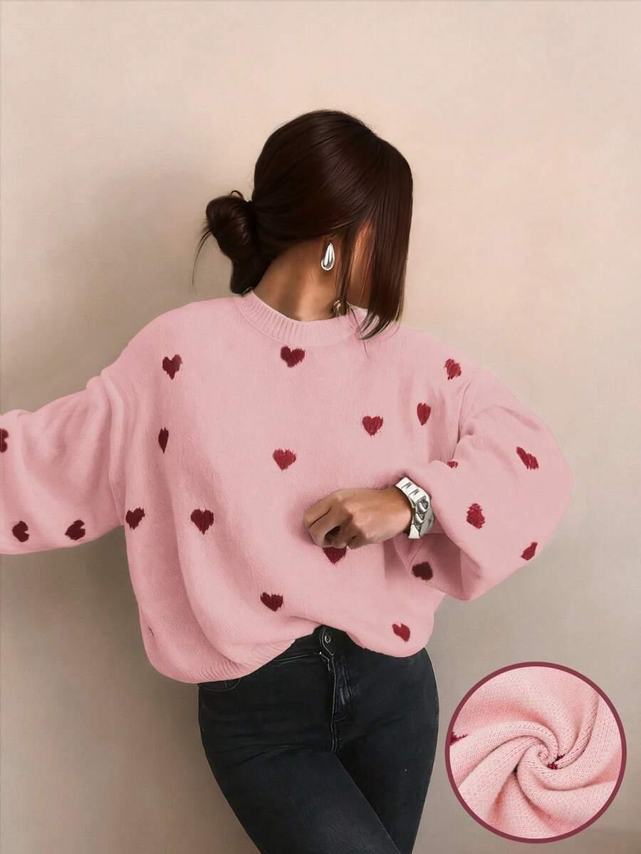 RÓŻOWY SWETER WZÓR