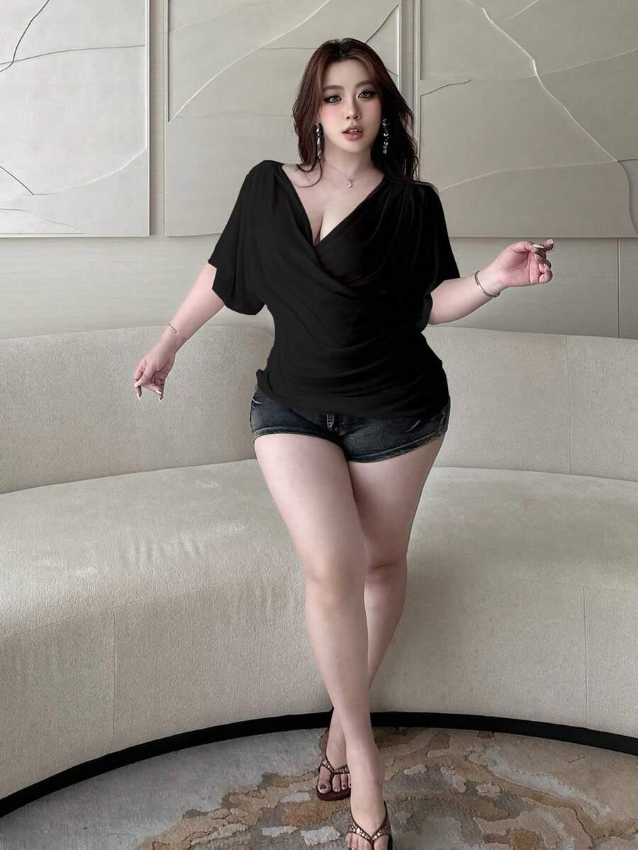 CZARNA BLUZKA CASUAL