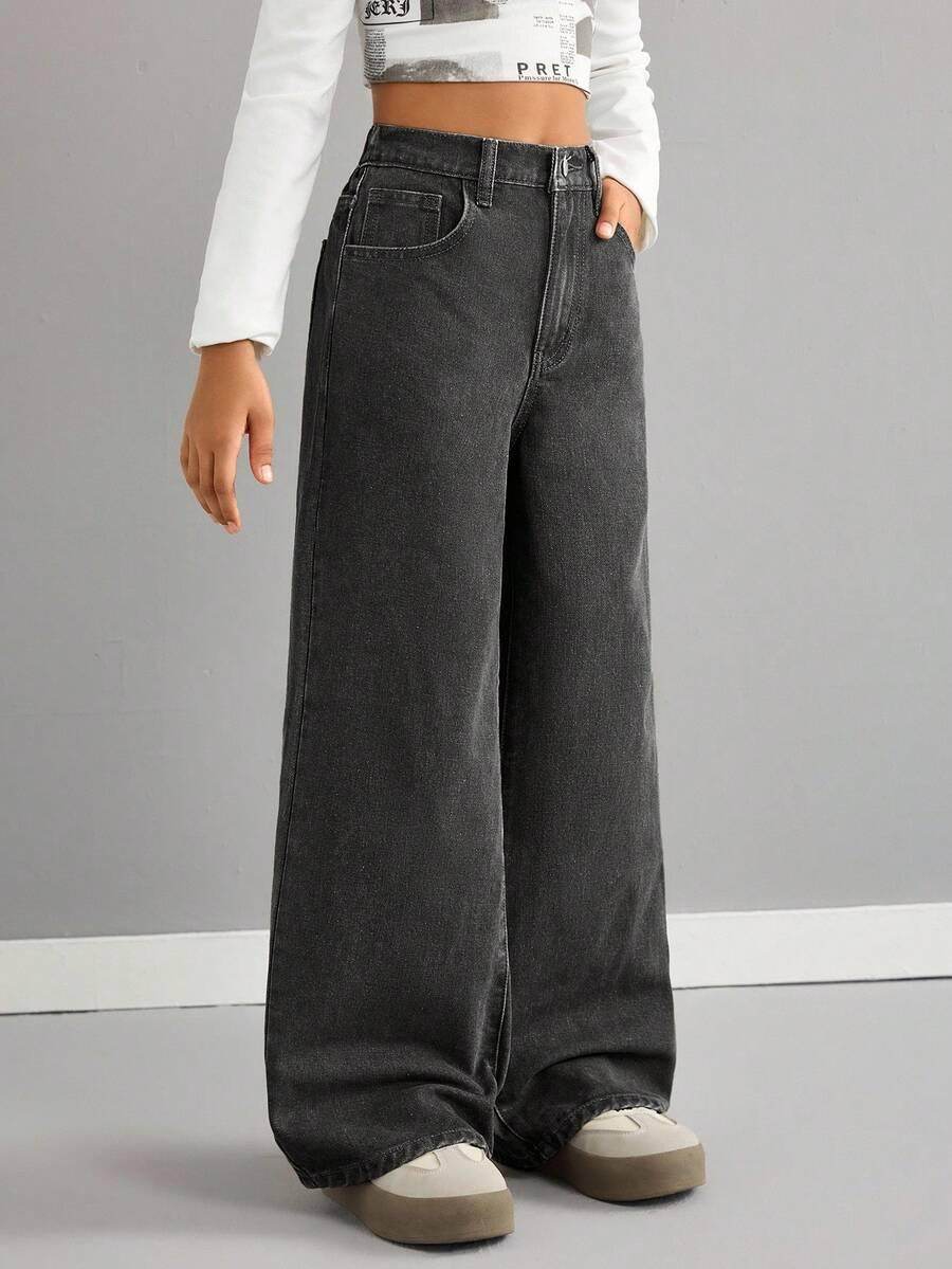SPODNIE JEANS SZEROKA NOGAWKA