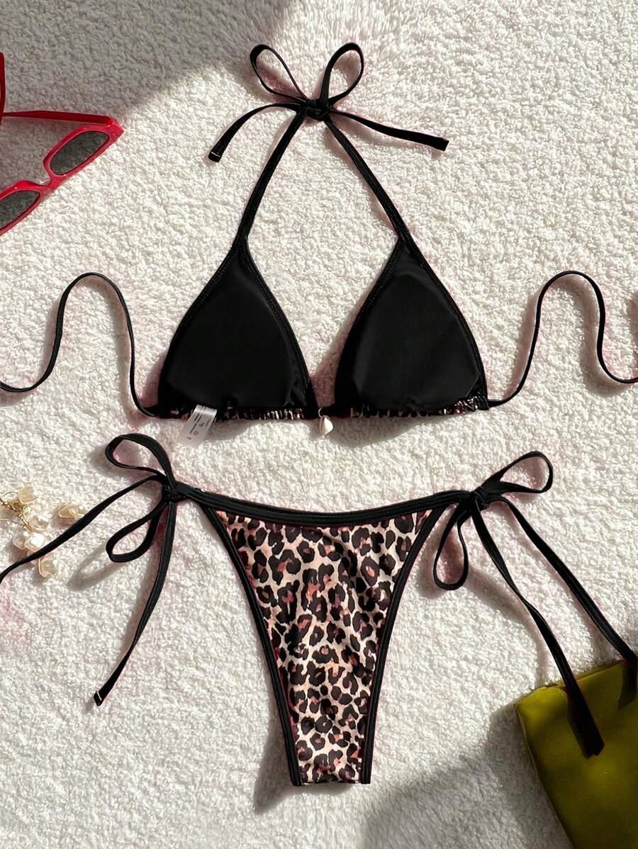 DWUCZĘŚCIOWY STRÓJ KĄPIELOWY ANIMAL PRINT