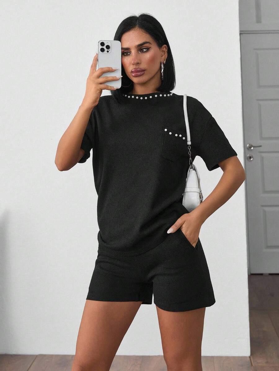 CZARNE SPODENKI CASUAL