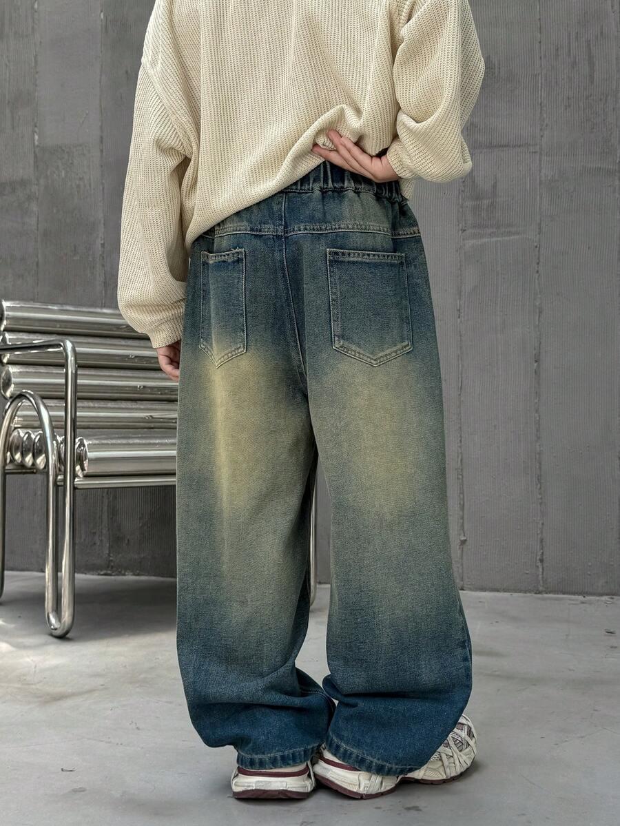 spodnie jeans szeroka nogawka