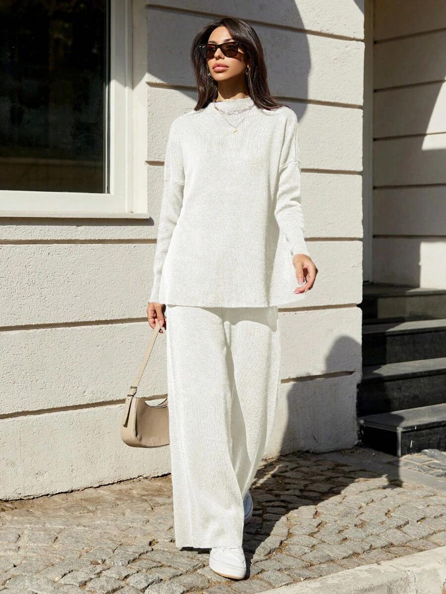 SWETER SPODNIE KOMPLET