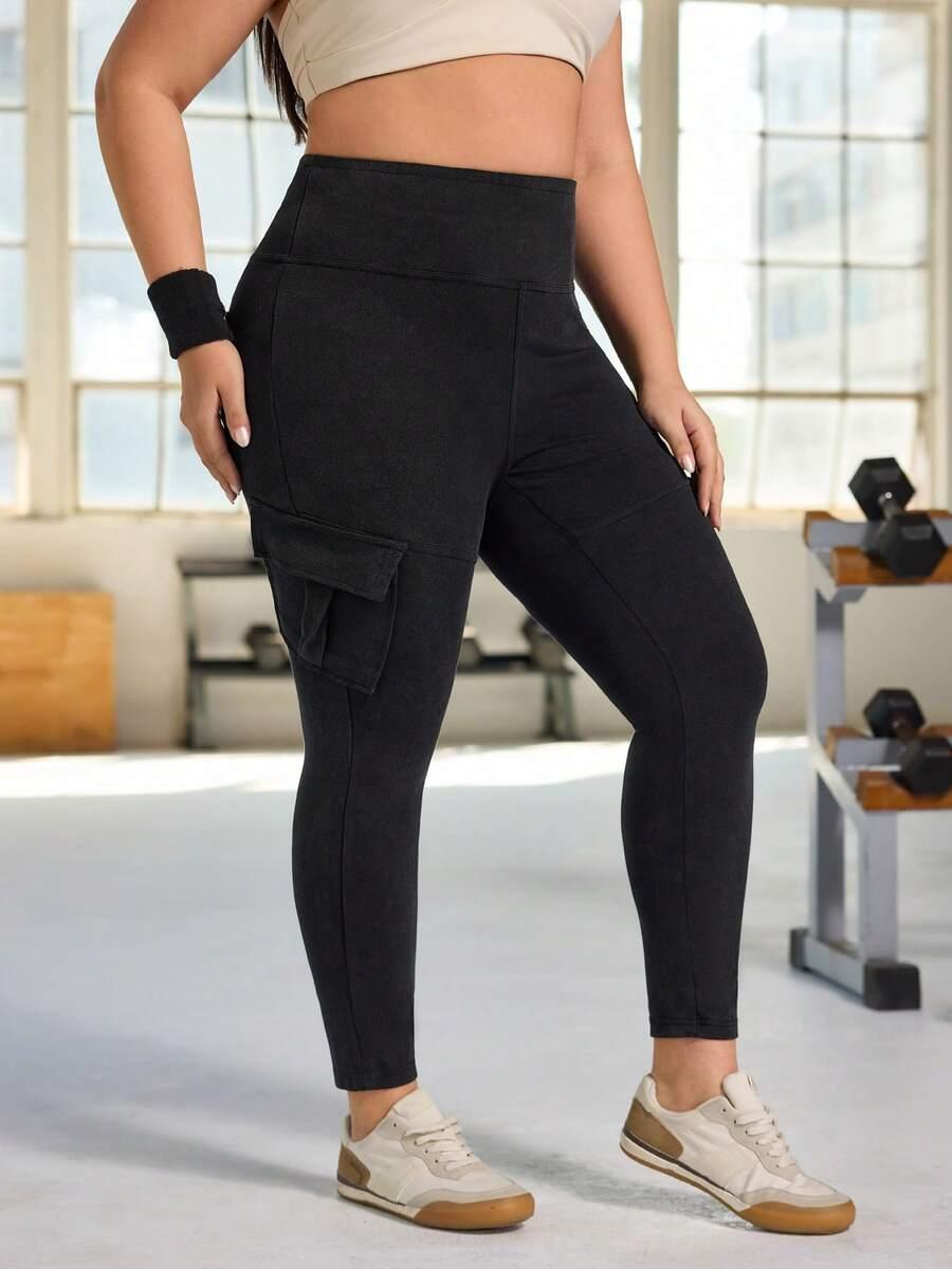 LEGGINSY DAMSKIE CZARNE