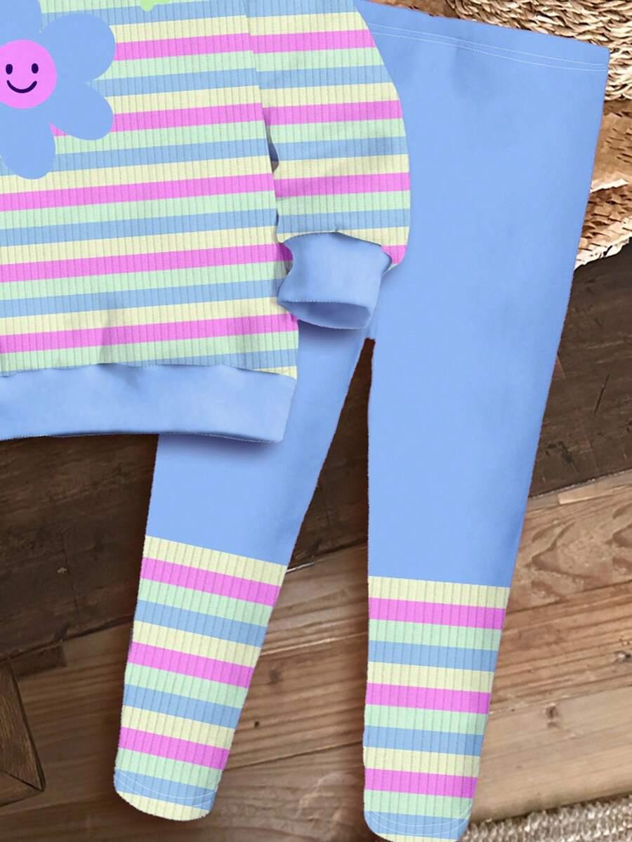 legginsy wzór paski