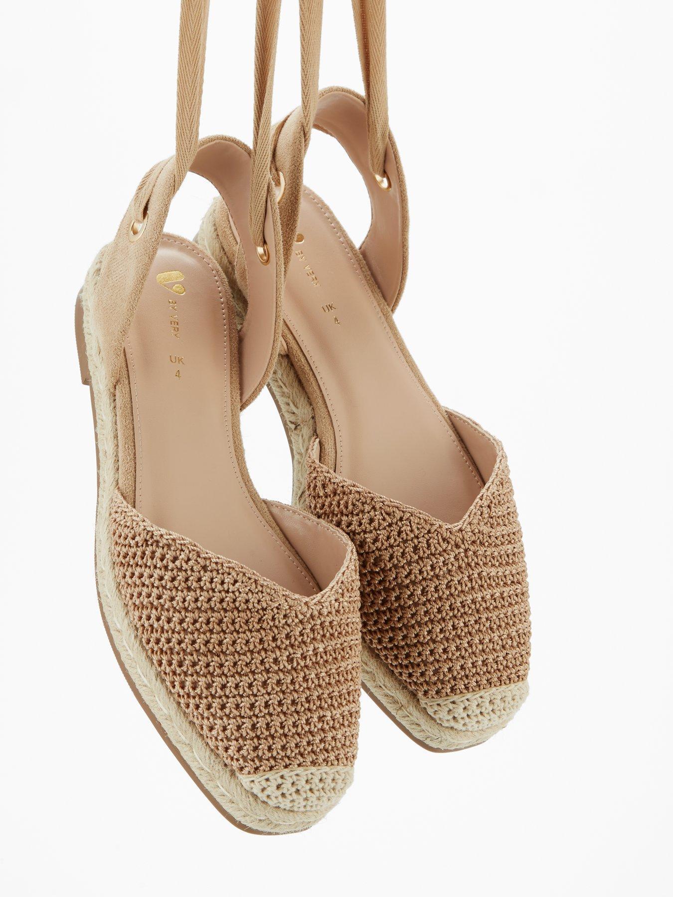 V BY VERY ESPADRYLE SANDAŁY WIĄZANE