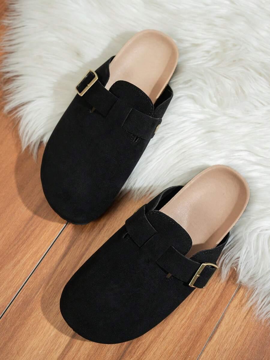 CZARNE KLAPKI CASUAL
