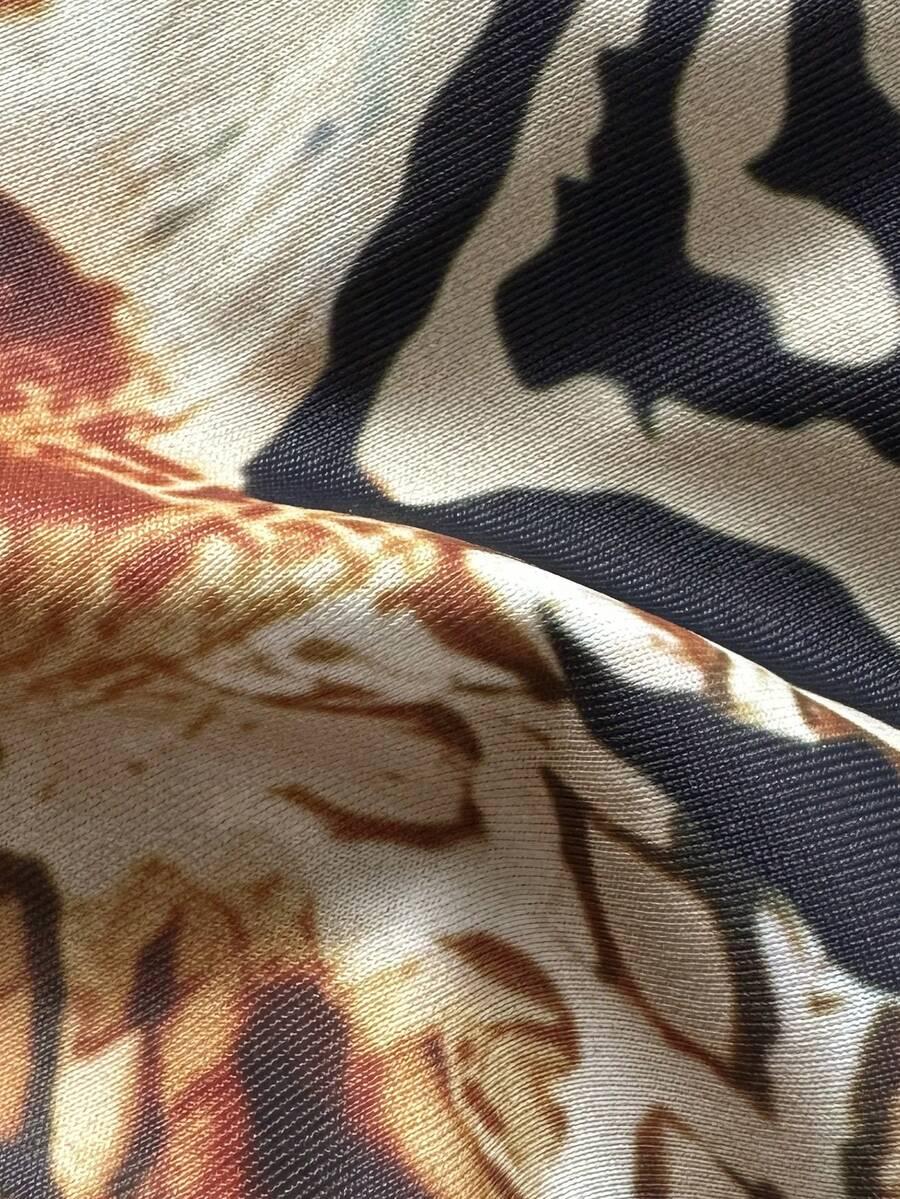 WIĄZANE BIKINI DWUCZĘŚCIOWE ZWIERZĘCY WZÓR