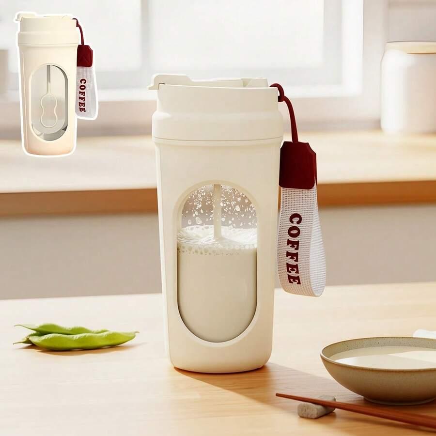 biały bidon z funkcją mieszania 450ml