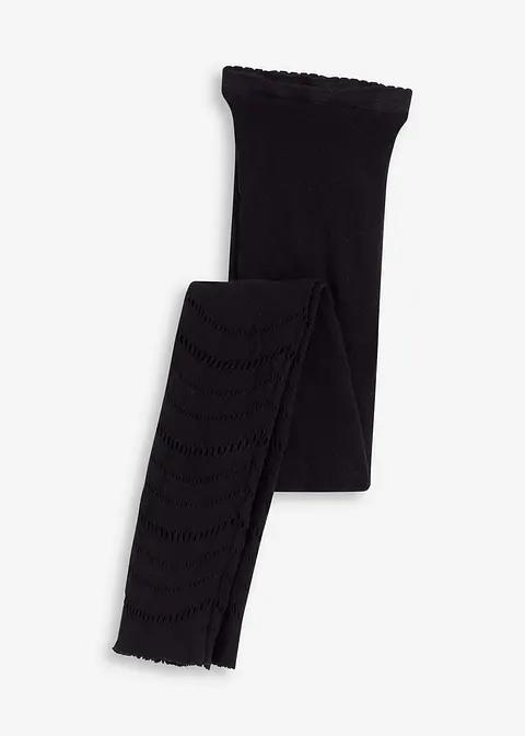 LEGGINSY Z OCZKOWANYM HAFCIE 80 DEN