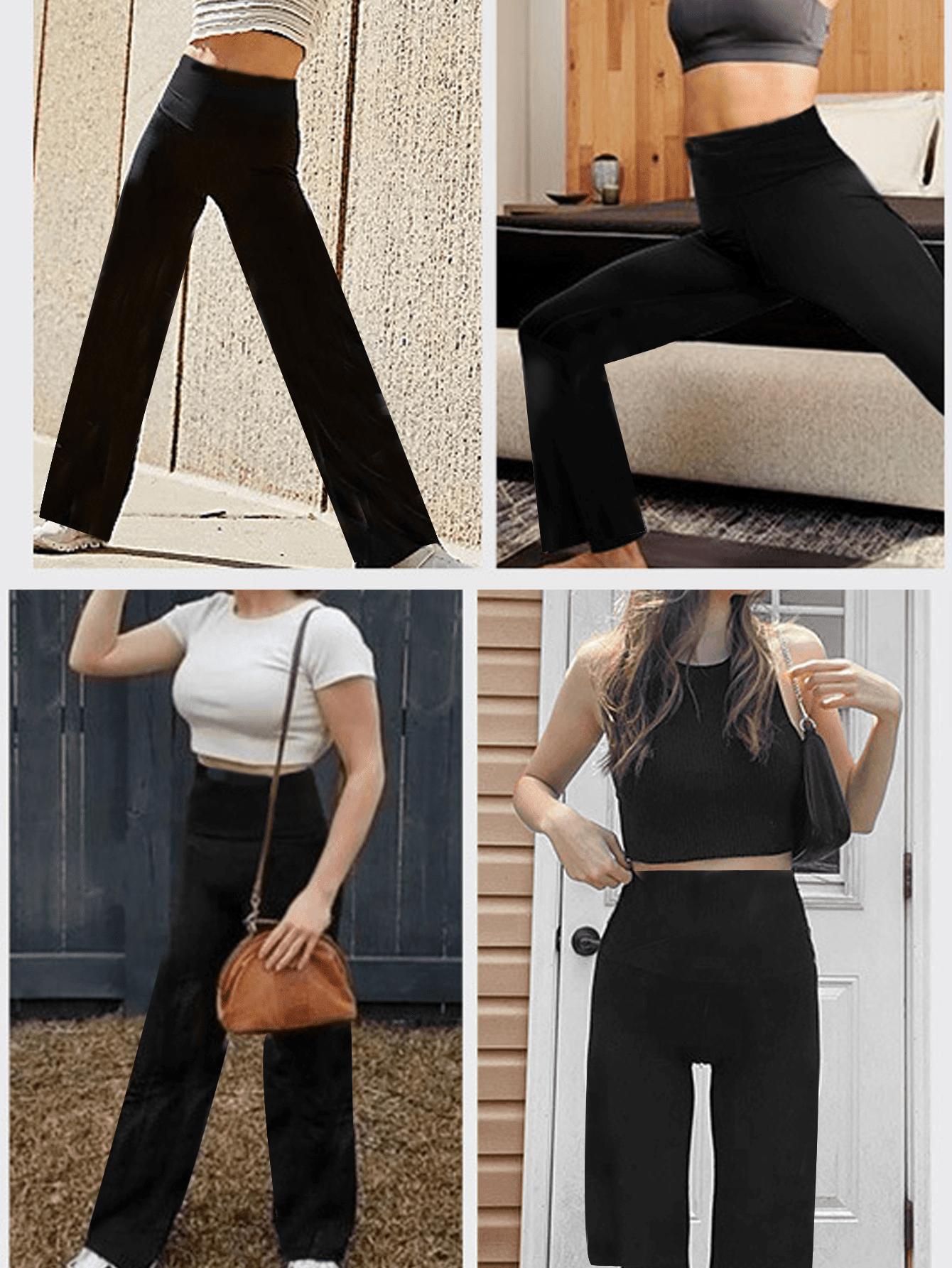 CZARNE LEGGINSY PROSTA NOGAWKA