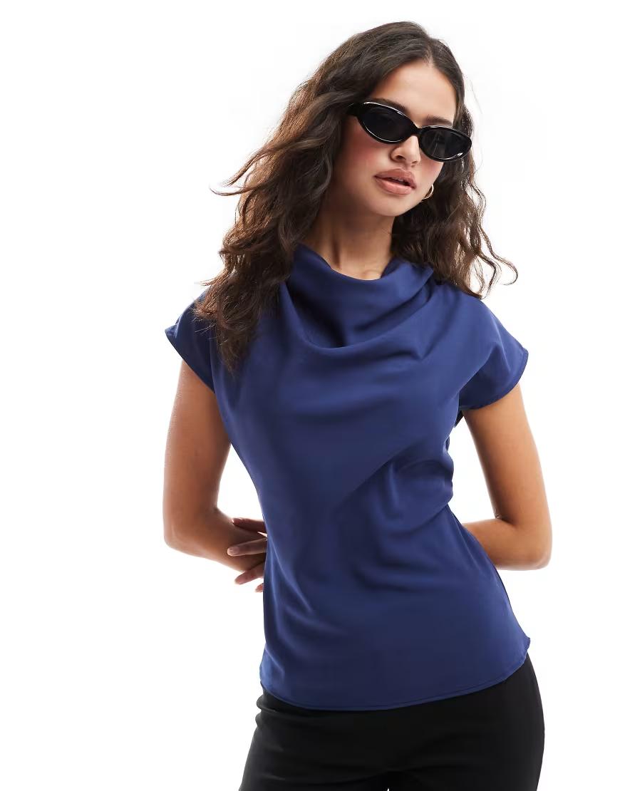 GRANATOWY TOP BASIC