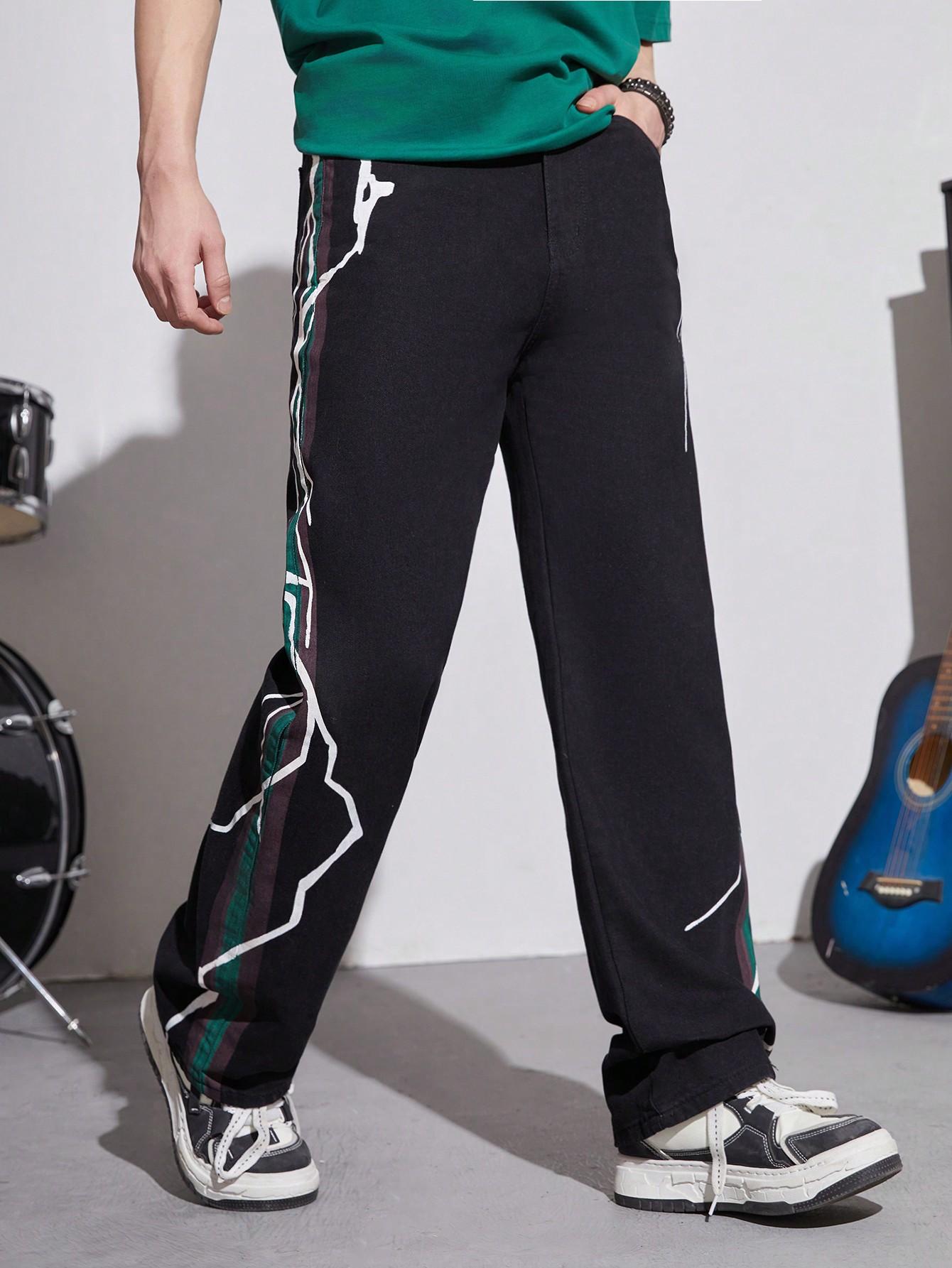 CZARNE SPODNIE JEANS 