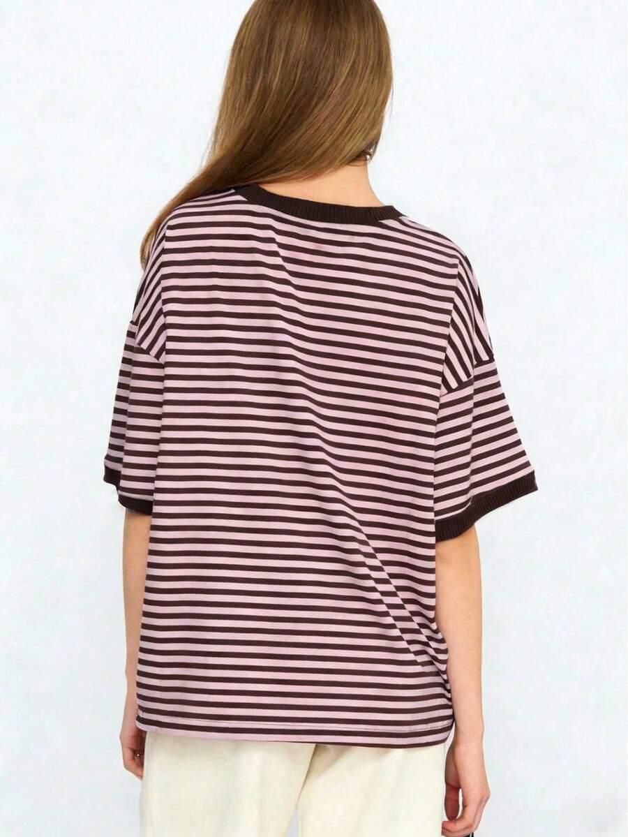 t-shirt wzór paski