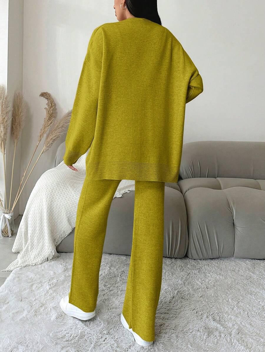 SWETER SPODNIE KOMPLET