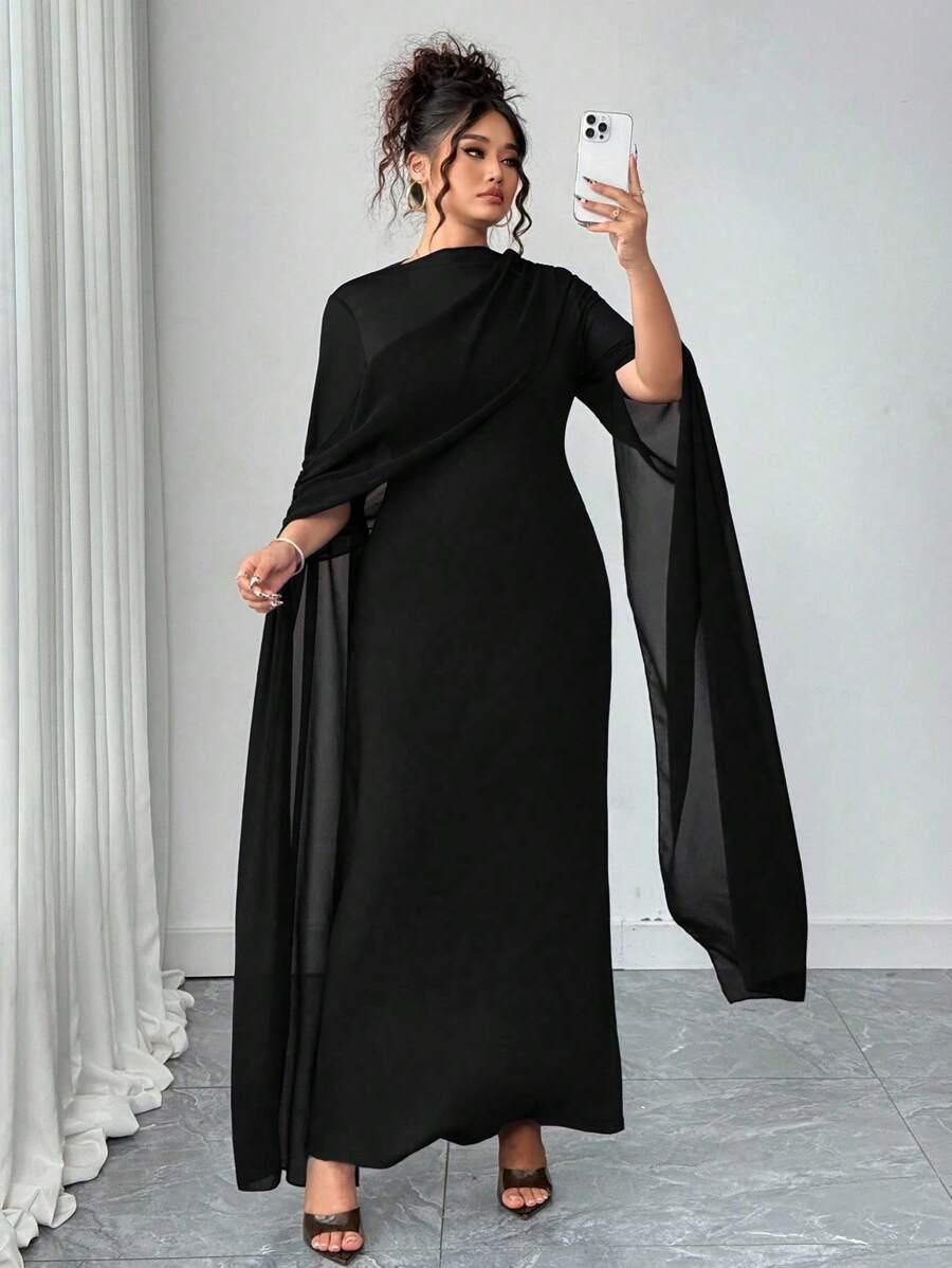 czarna maxi sukienka