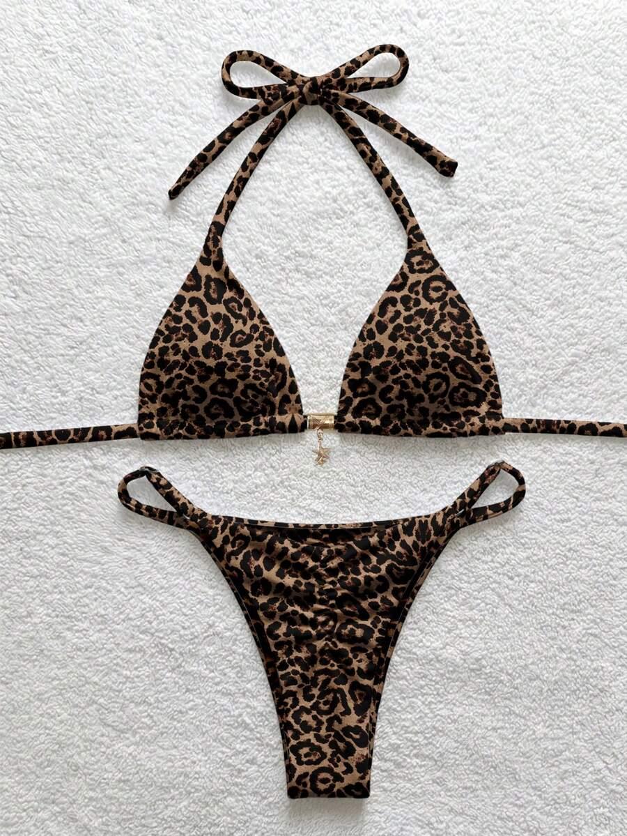 dwuCZĘŚCIOWY STRÓJ KĄPIELOWY animal print
