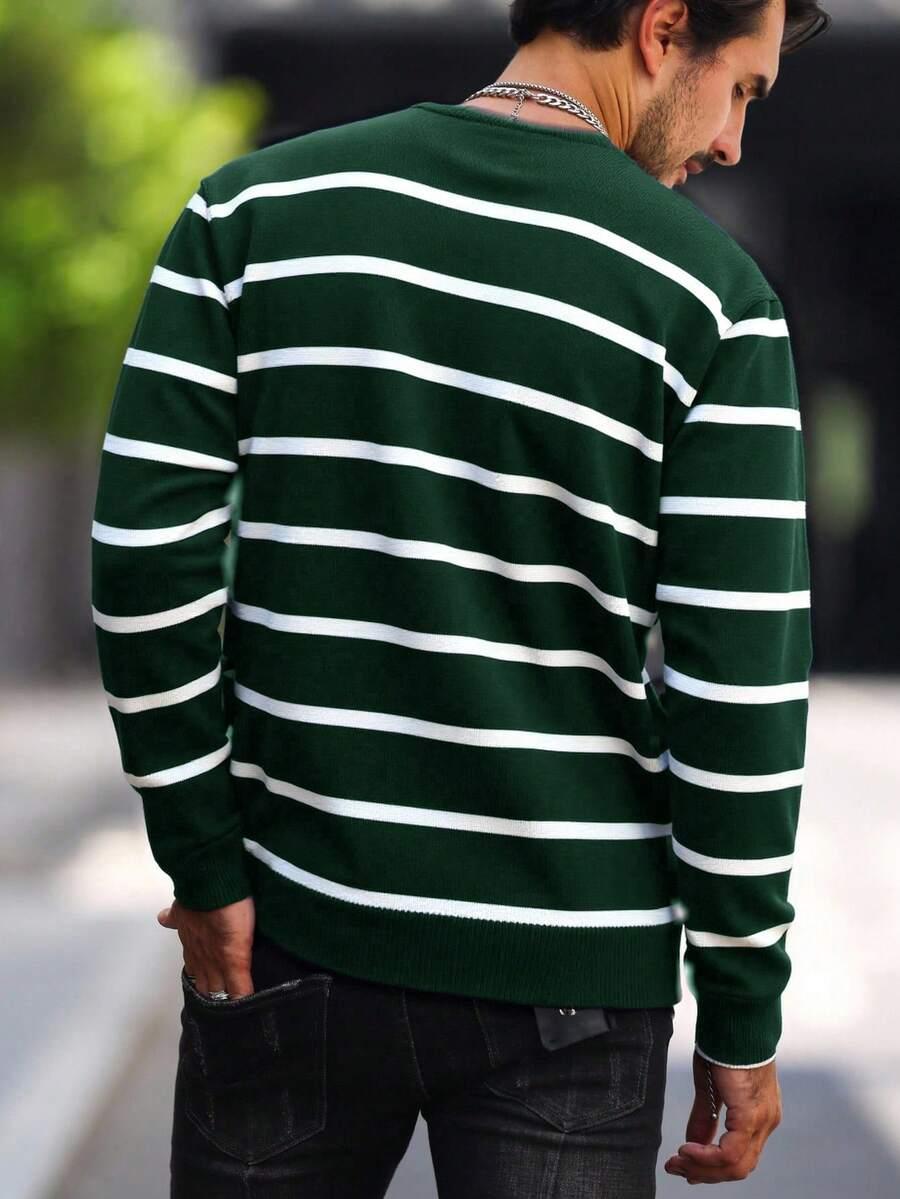 SWETER MĘSKI W PASKI