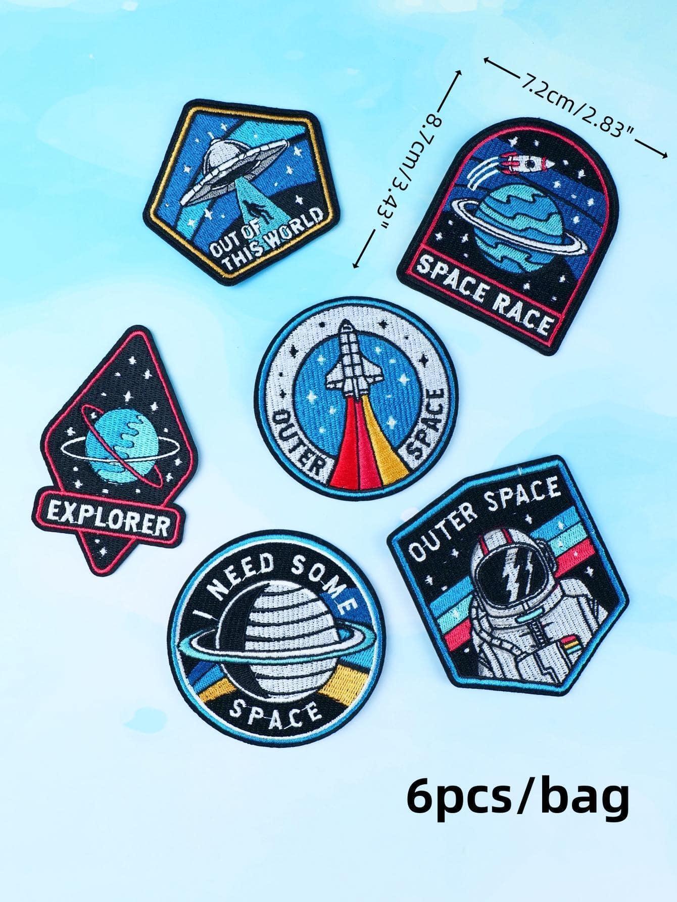 Naszywki kosmos astronauta 6-pack