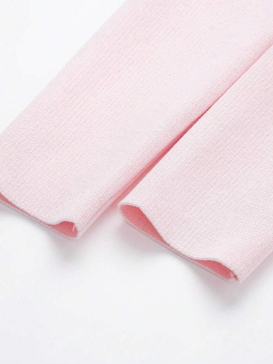 RÓŻOWY SWETER KARDIGAN GUZIK