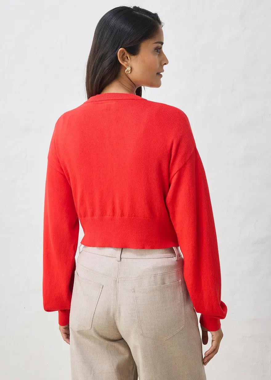SWETER ROZPINANY Z DZIANINY