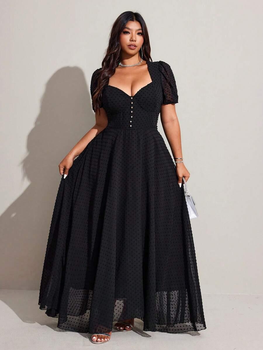 CZARNA SUKIENKA MAXI