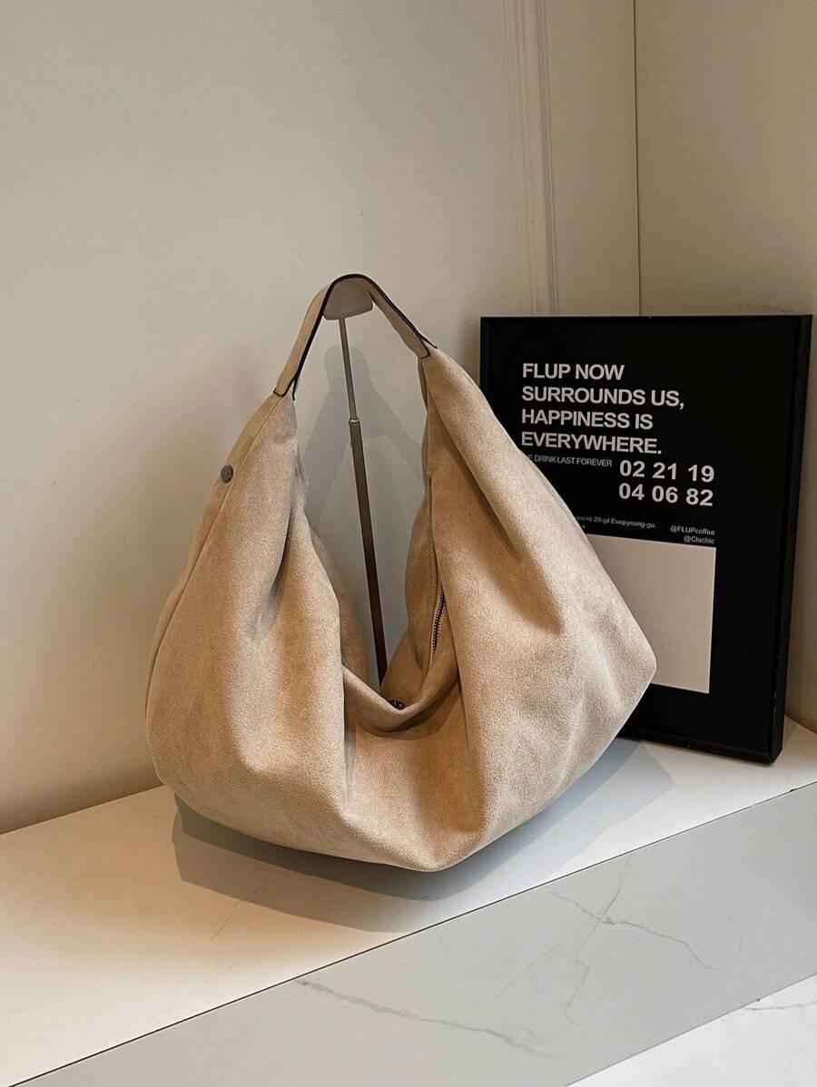 beżowa torebka shopper