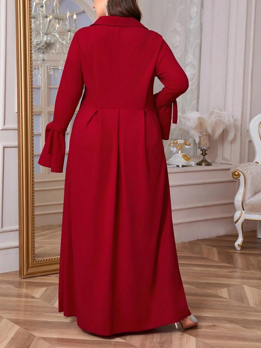 czerwona maxi sukienka