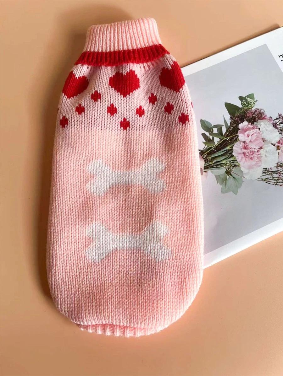 RÓŻOWE UBRANIE DLA PSA SWETER