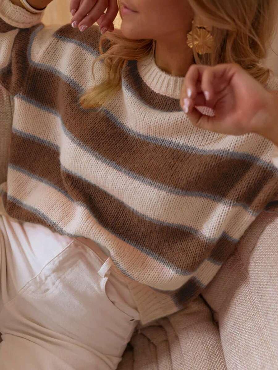 SWETER DZIANInowy PASKI 