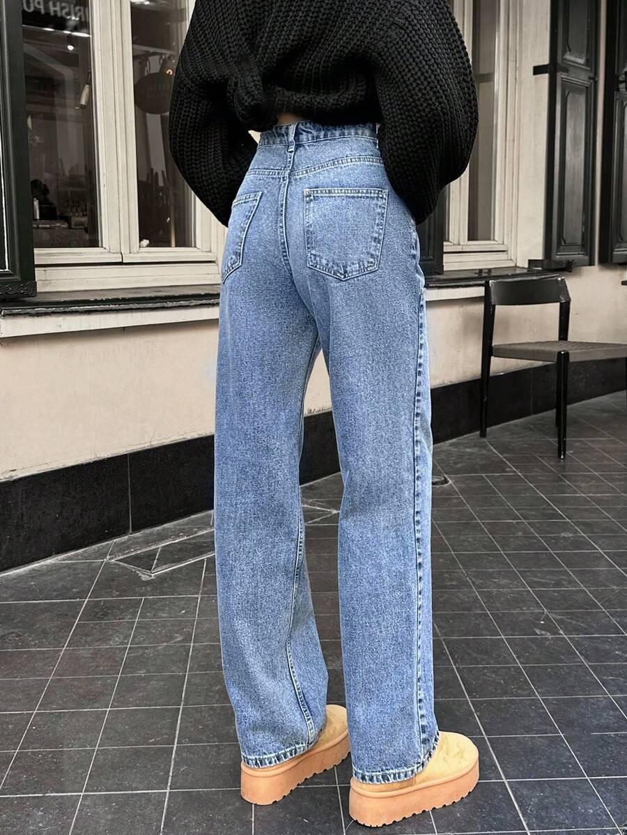 SPODNIE JEANS WYSOKI STAN