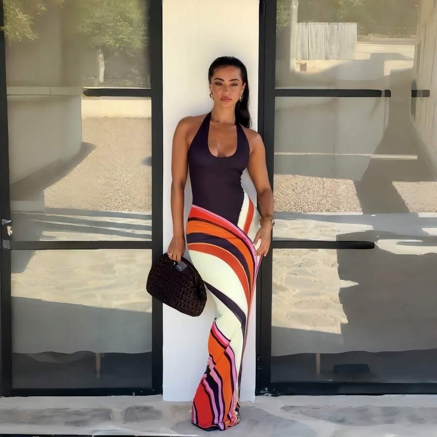 maxi sukienka print