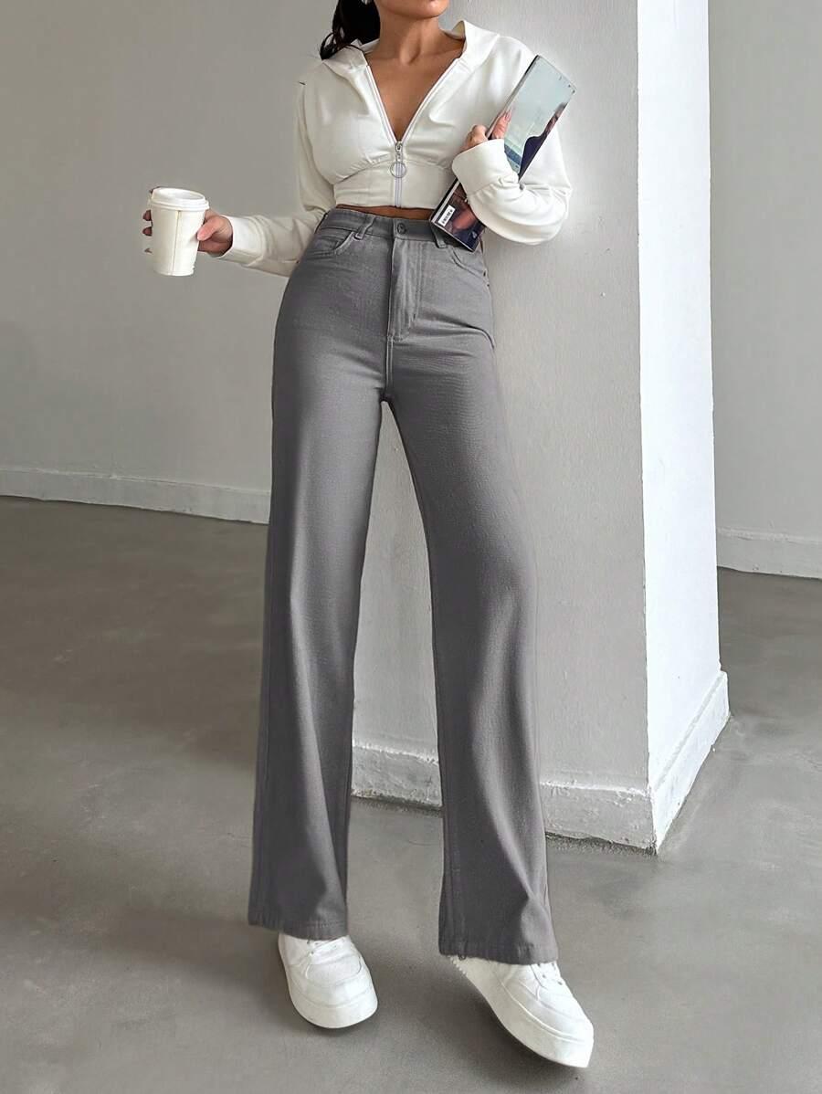 SPODNIE JEANS WYSOKI STAN