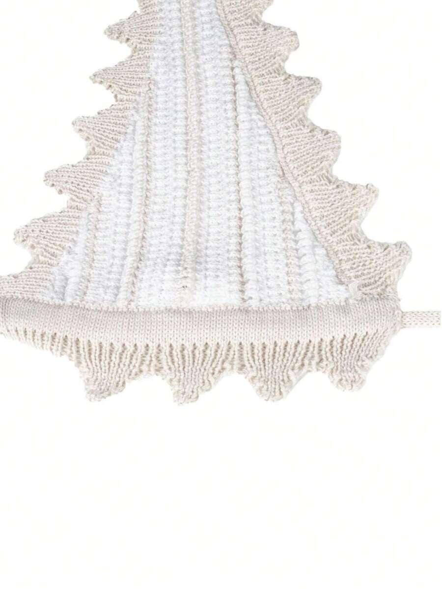 BEŻOWY DZIANINOWY TOP