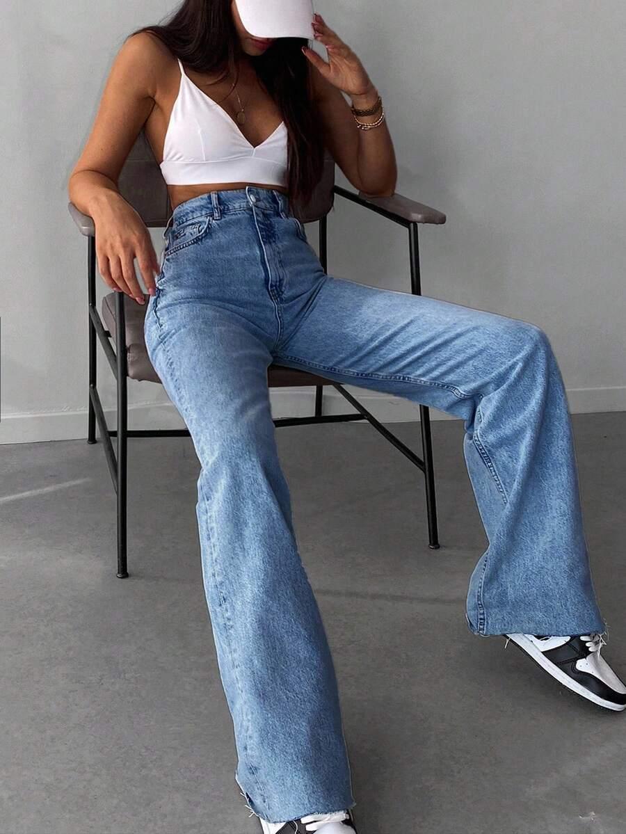 NIEBIESKIE SPODNIE JEANS 