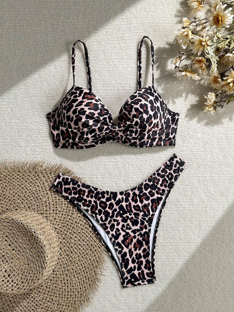 DWUCZĘŚCIOWY STRÓJ KĄPIELOWY ANIMAL PRINT